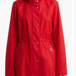 Hunter Adela Raincoat XL in beautiful red NWT